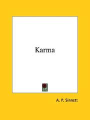 Cover of: Karma by Alfred Percy Sinnett