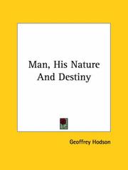 Cover of: Man, His Nature and Destiny