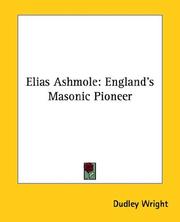 Cover of: Elias Ashmole by Dudley Wright