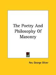 Cover of: The Poetry And Philosophy Of Masonry