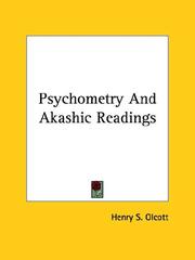 Cover of: Psychometry And Akashic Readings