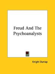 Cover of: Freud and the Psychoanalysts