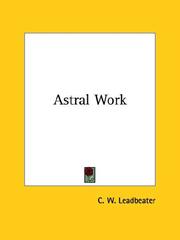 Cover of: Astral Work