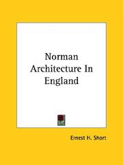Cover of: Norman Architecture In England | Ernest H. Short