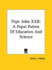 Cover of: Pope John XXII: A Papal Patron Of Education And Science