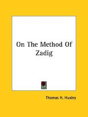 Cover of: On the Method of Zadig