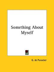 Cover of: Something About Myself by G. de Purucker