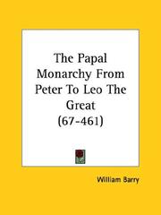 Cover of: The Papal Monarchy From Peter To Leo The Great (67-461)