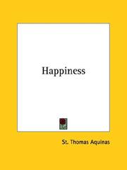 Cover of: Happiness | Thomas Aquinas