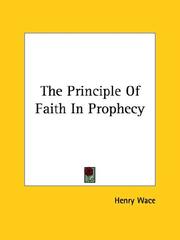 Cover of: The Principle Of Faith In Prophecy