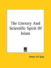 Cover of: The Literary And Scientific Spirit Of Islam