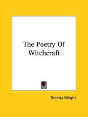 Cover of: The Poetry Of Witchcraft by Thomas Wright