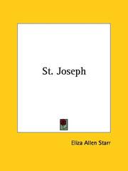 Cover of: St. Joseph | Eliza Allen Starr