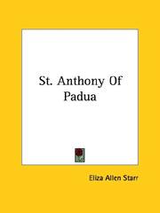 Cover of: St. Anthony Of Padua