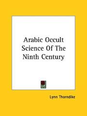 Cover of: Arabic Occult Science of the Ninth Century