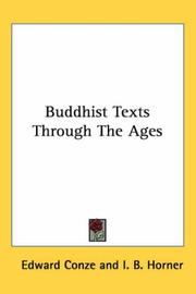 Front cover of Buddhist Texts Through the Ages by Unknown