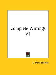 Cover of: Complete Writings by L. Dow Balliett