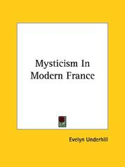 Cover of: Mysticism in Modern France