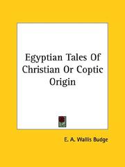 Cover of: Egyptian Tales Of Christian Or Coptic Origin
