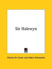 Cover of: Sir Halewyn | Charles De Coster