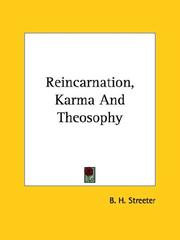Cover of: Reincarnation, Karma And Theosophy | B. H. Streeter