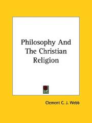 Cover of: Philosophy And The Christian Religion