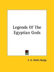 Cover of: Legends of the Egyptian Gods