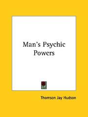 Cover of: Man's Psychic Powers