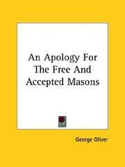 Cover of: An Apology For The Free And Accepted Masons