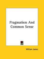 Cover of: Pragmatism And Common Sense
