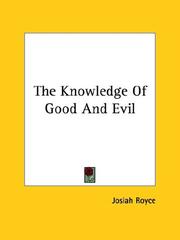 Cover of: The Knowledge Of Good And Evil