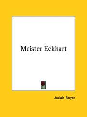 Cover of: Meister Eckhart