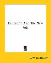 Cover of: Education And The New Age