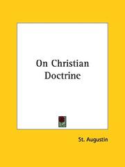 Cover of: On Christian Doctrine by Augustine of Hippo