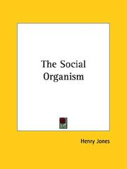 Cover of: The Social Organism