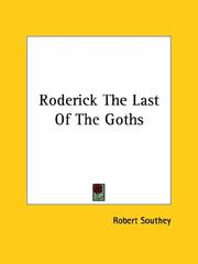 Cover of: Roderick The Last Of The Goths by Robert Southey