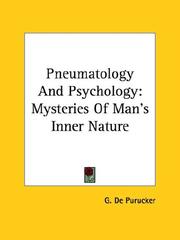 Cover of: Pneumatology And Psychology by G. De Purucker