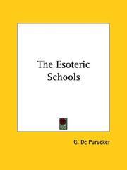 Cover of: The Esoteric Schools
