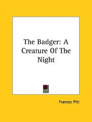 Cover of: The Badger by Frances Pitt