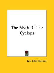 Cover of: The Myth of the Cyclops by Jane Ellen Harrison