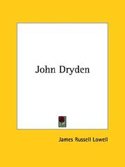 Cover of: John Dryden