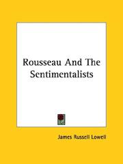 Cover of: Rousseau and the Sentimentalists