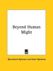 Cover of: Beyond Human Might by Bjørnstjerne Bjørnson