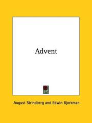 Cover of: Advent by August Strindberg