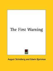 Cover of: The First Warning by August Strindberg