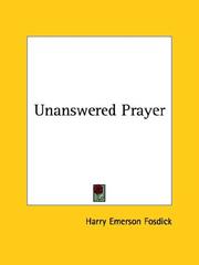 Cover of: Unanswered Prayer