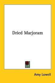 Cover of: Dried Marjoram