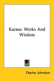 Cover of: Karma | Charles Johnston