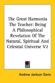 Cover of: The Great Harmonia The Teacher by Andrew Jackson Davis