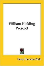 William Hickling Prescott by Peck, Harry Thurston